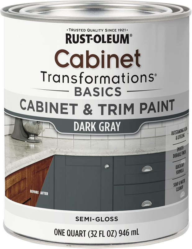 372012 Transformations Basics Cabinet & Trim Paint, Quart, Black gallery
