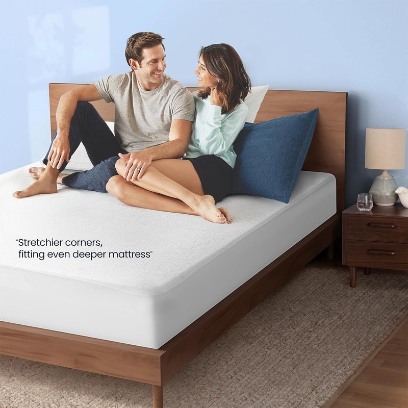 OEKO-TEX Certified Soft Microfiber Waterproof Mattress Cover - Queen Size gallery