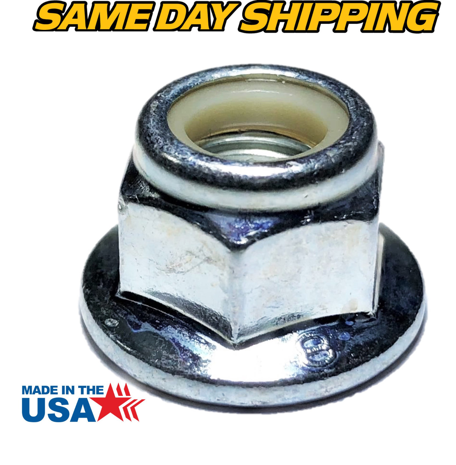 (6 Pack) Locknut Flangehead fits John Deere 14M7400 - Tough, MADE IN USA gallery