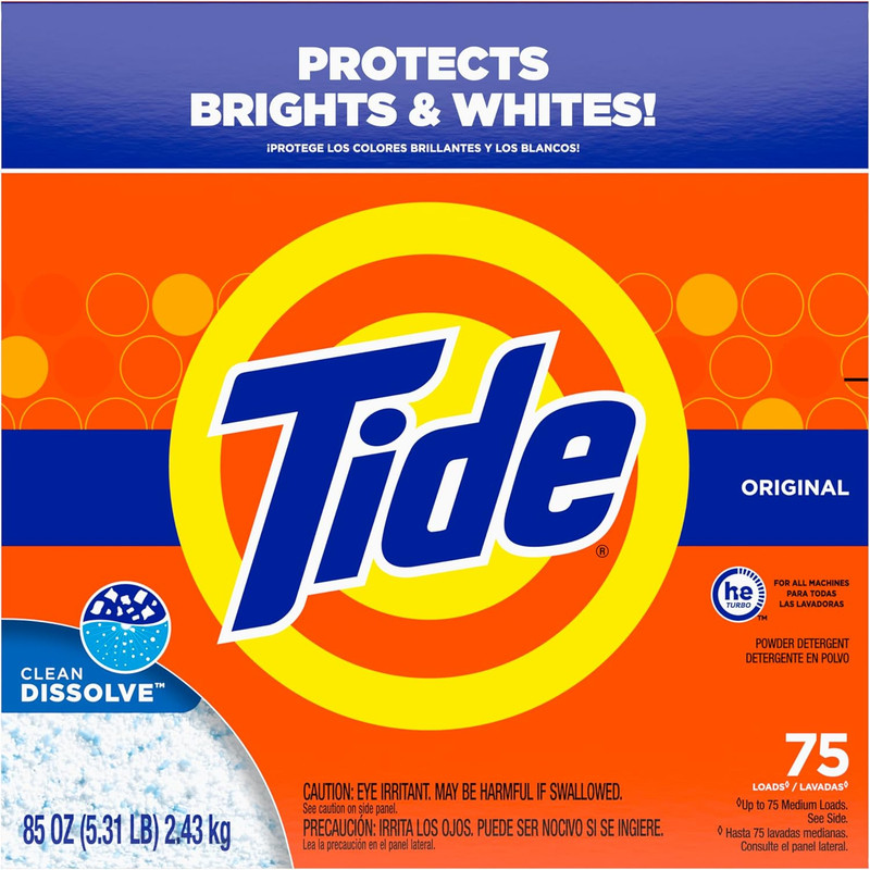 Tide Powder Laundry Detergent, Original Scent, 75 Loads, 85 Oz gallery