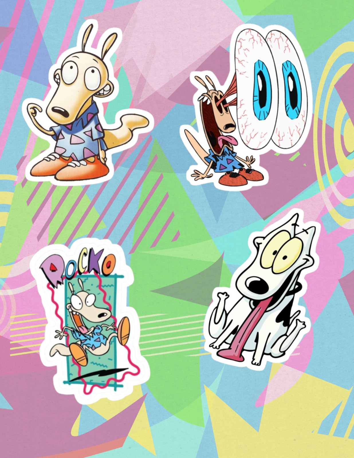 Rocko's Modern Life Cartoon 5pc Sticker Pack gallery