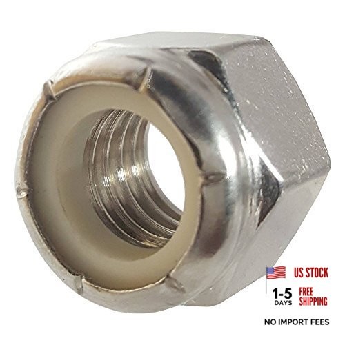 Nylon Insert Hex Lock Nuts - 5/16"-18 (50-Pack) Stainless 5/16-18 (50 Pack)