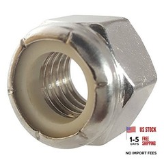 Nylon Insert Hex Lock Nuts – 5/16″-18 (50-Pack) Stainless 5/16-18 (50 Pack)