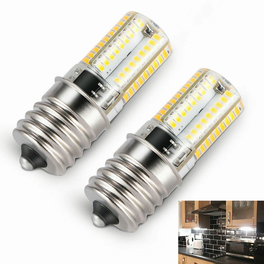 2PCs E17 LED Bulb Microwave Oven Light Dimmable 4W 6000K Natural White Light gallery