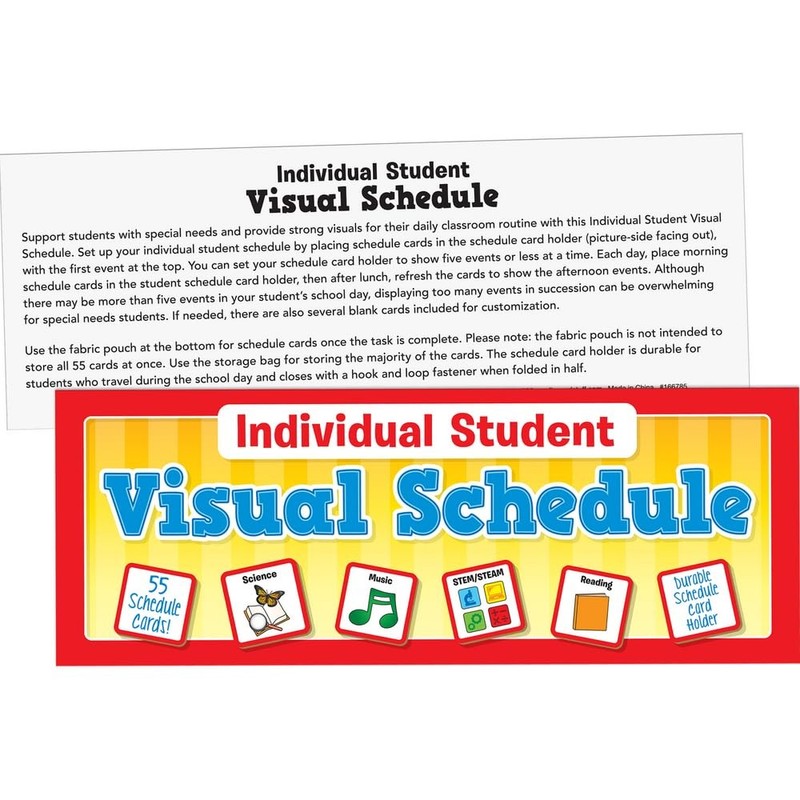 Individual Student Visual Schedule - 1 holder, 55 cards gallery