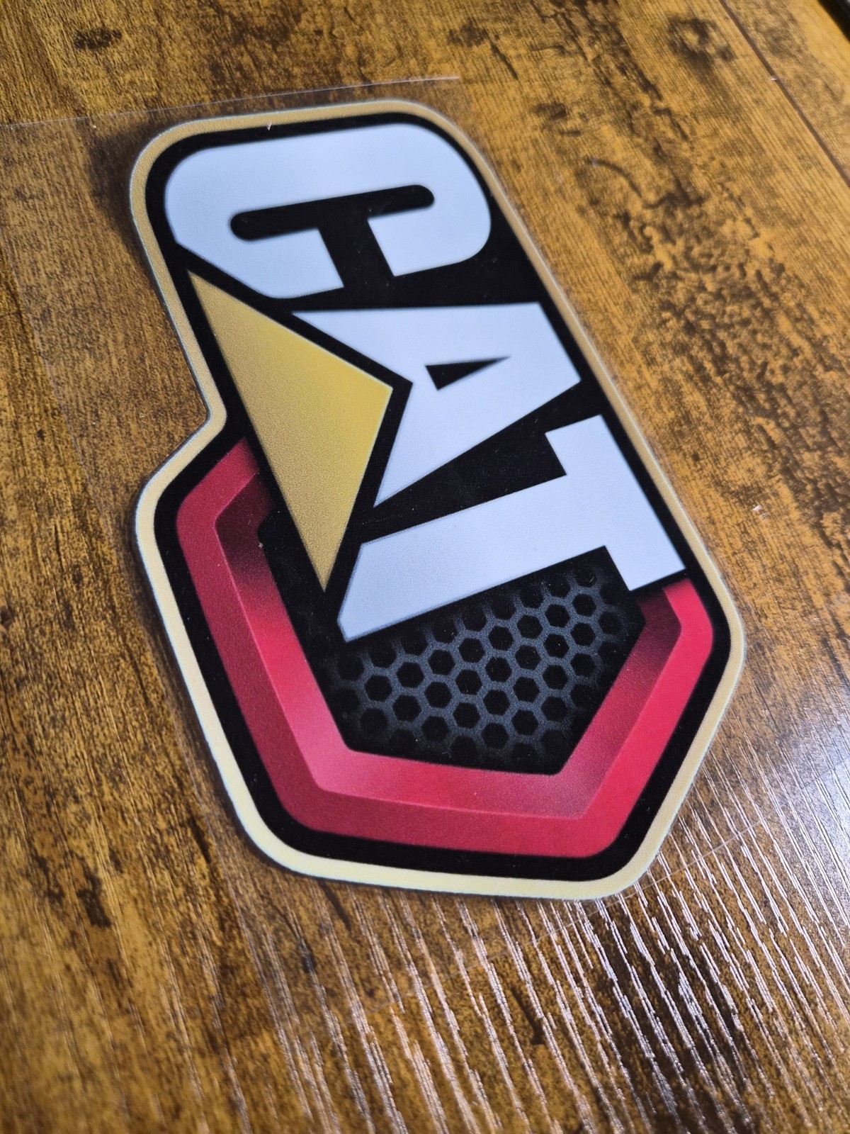 CAT HEAVY EQUIPMENT UV DTF Decal Sticker waterproof USA NOT VINYL gallery