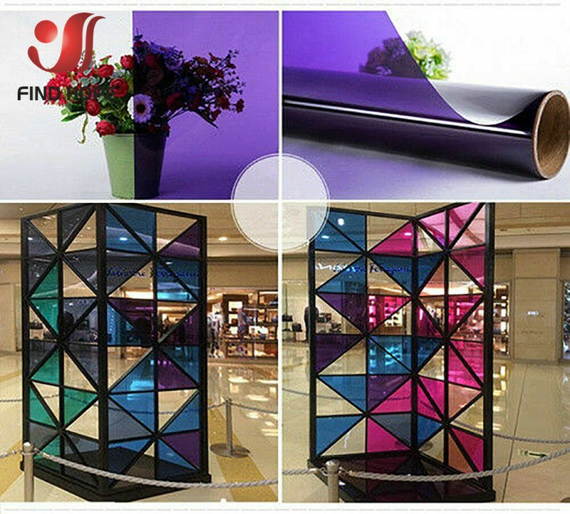 7pcs Pack MULTI COLOR TRANSPARENT WINDOW FILM STAINED GLASS SELF ADHESIVE VINYL gallery