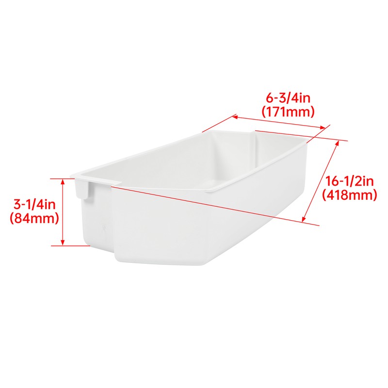 Refrigerator Door Bin ( White ) Compatible with Whirlpool/Kenmore 2187172 gallery