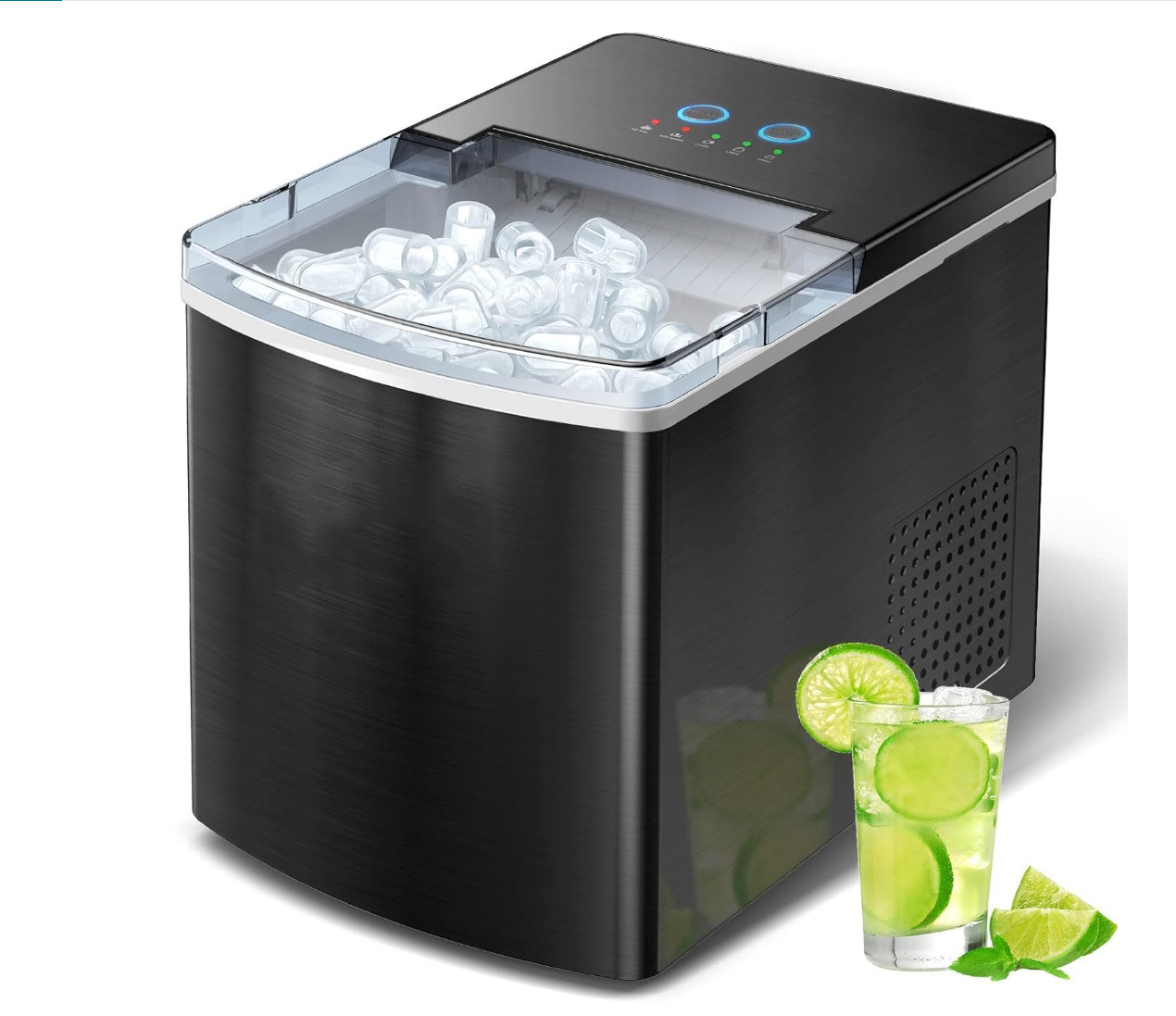 Ice Maker Machine for Countertop, Freezimer 33 lbs/24Hrs, 9 Cubes Ready in 6 Min gallery