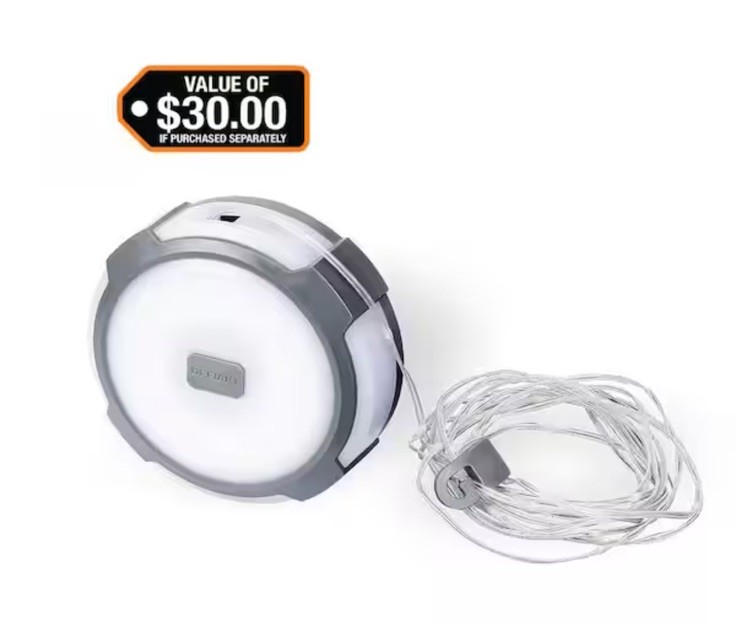 Defiant 250 Lumen 2-in-1 Rechargeable Utility Light w String Light LED gallery