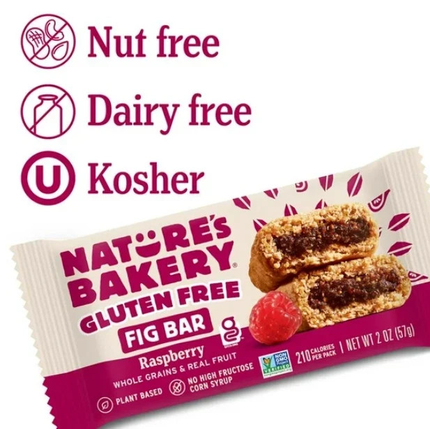 Nature's Bakery Gluten Free Raspberry Fig Bars in Twin pack Box, 2 oz Each gallery