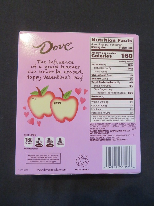 (2) Dove Silky Smooth Solid Milk Chocolate Apples #1 Teacher 4 Oz Each *O gallery