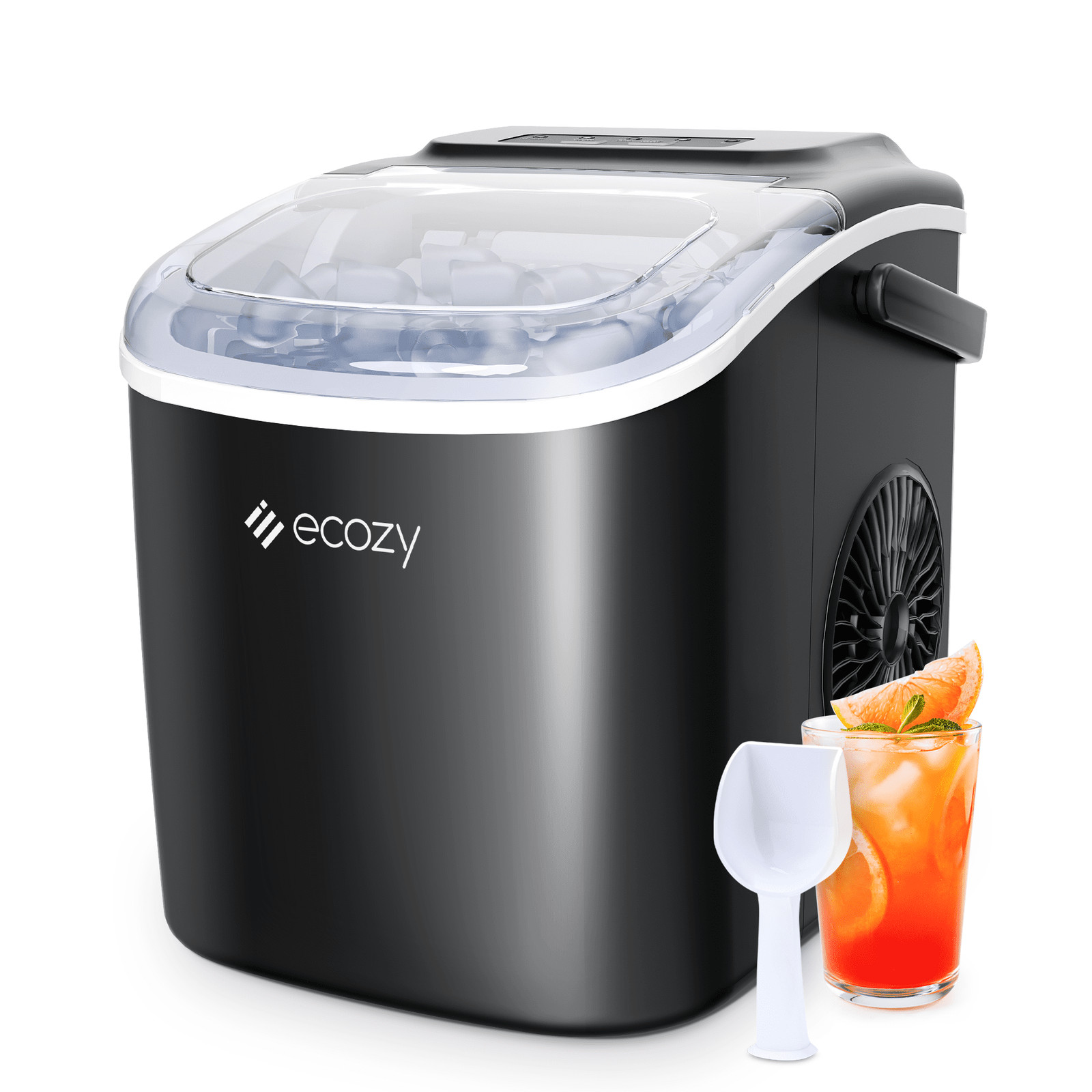 Portable Countertop Bullet Ice Maker Ice Machine with Ice Scoop 26lbs/24hrs gallery