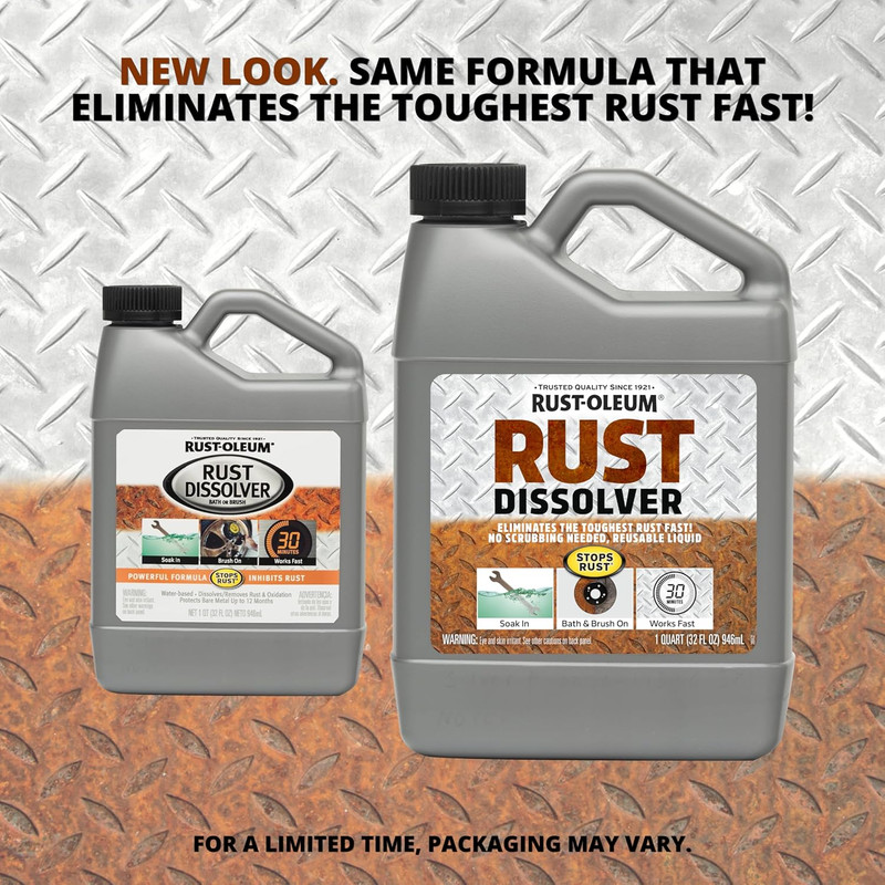 Rust-Oleum Rust Dissolver Soak & Bath | Heavy-Duty Corrosion Remover for Metal T gallery