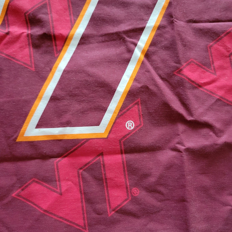 Virginia Tech Hokies Pillowcase & Pillow Sham Northwest Cotton blend Burgundy gallery