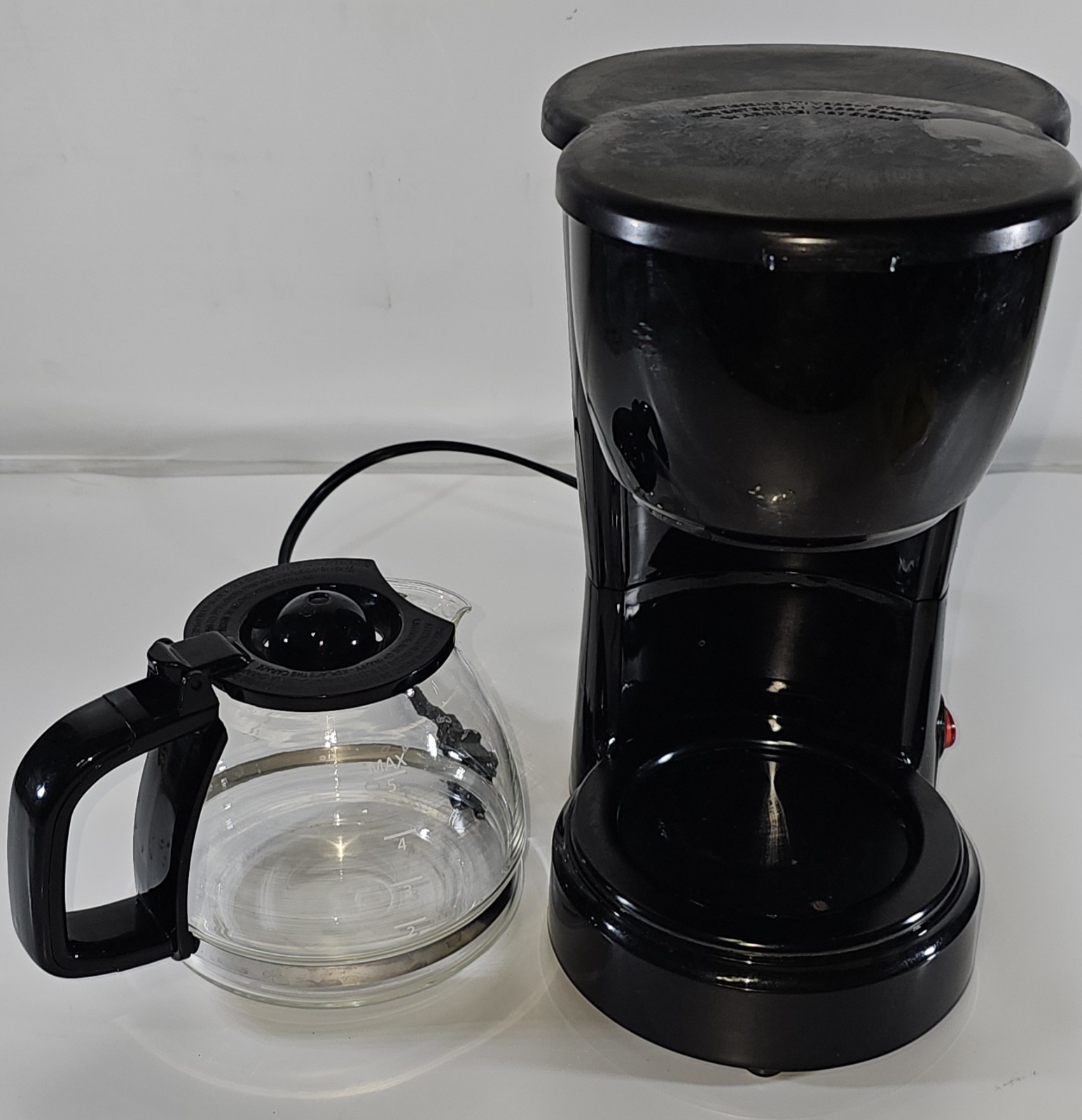 Mainstays 5 Cup Black Coffee Maker - Black gallery