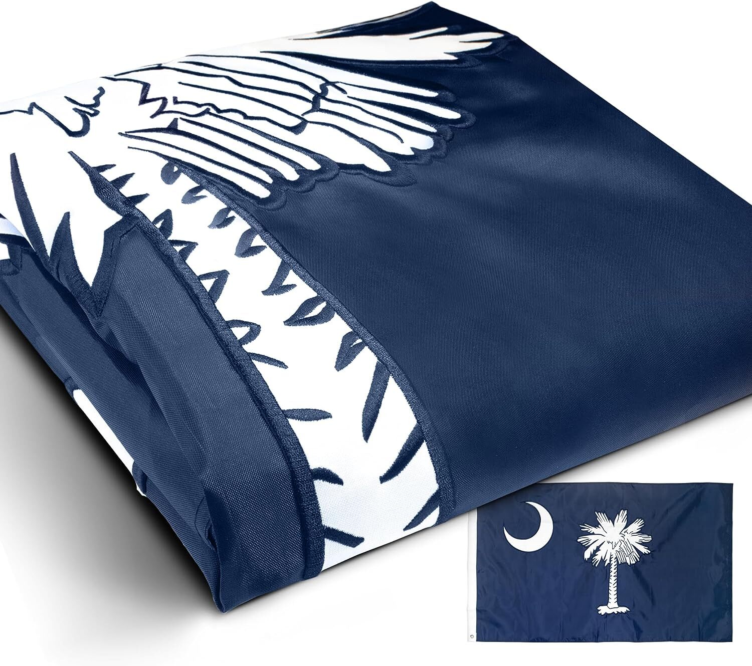 Anley EverStrong Series Embroidered South Carolina State Flag 3x5 Ft Nylon gallery