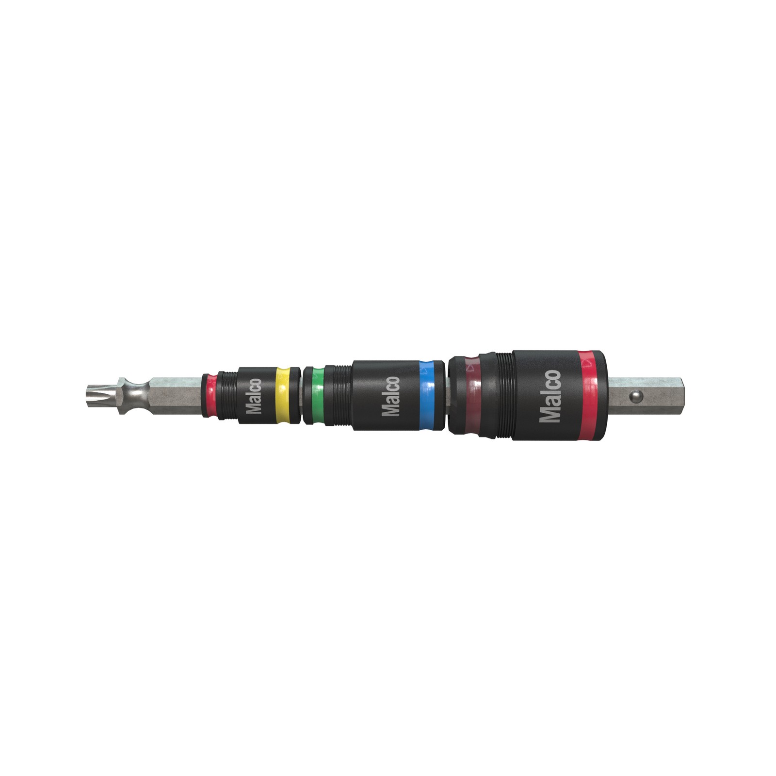 Malco 7-in-1 C-RHEX Flip Bit Socket Set with 3 cleanable, reversible, and gallery