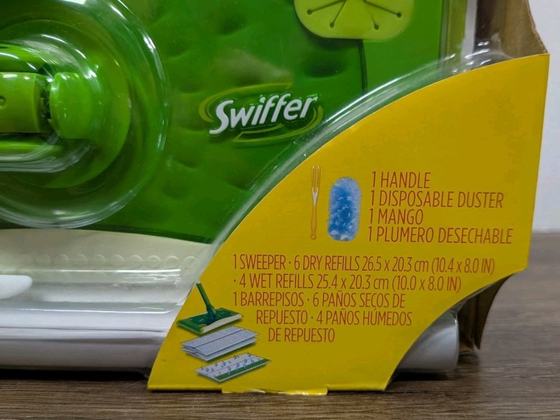 Swiffer Sweeper Duster Starter Kit 3 in 1 Sweeper 6 Dry 4 Wet Mop Dust Brand New gallery