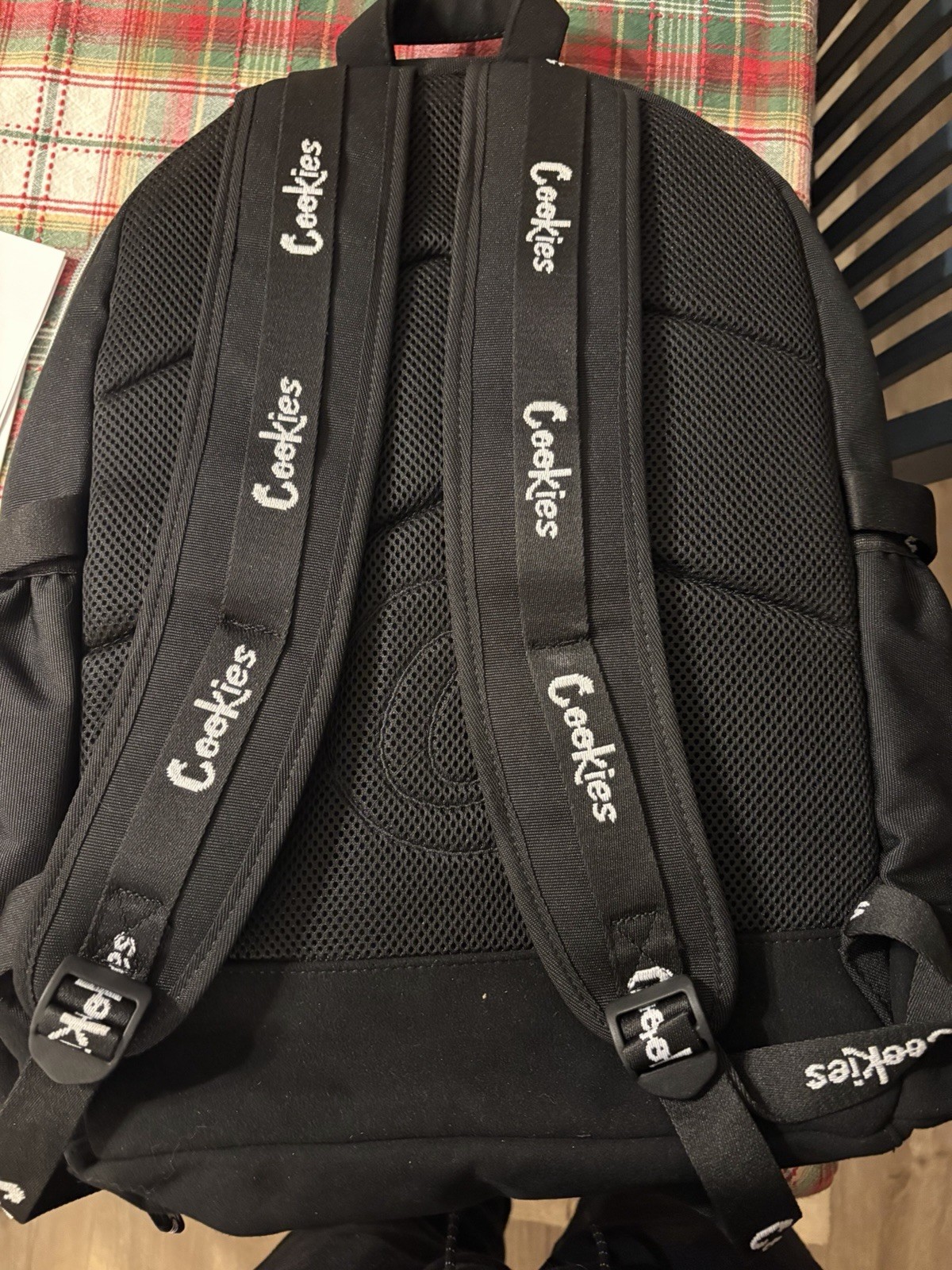 Cookies Smell Proof Backpack Black Zip Closure 2