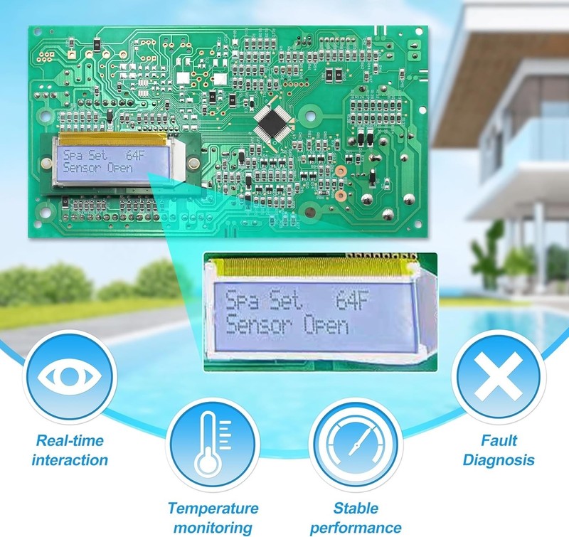 LCD Display Pool Stat Kit for Raypak Heater 185B 265B 335B 206A 266A 336A 406A gallery