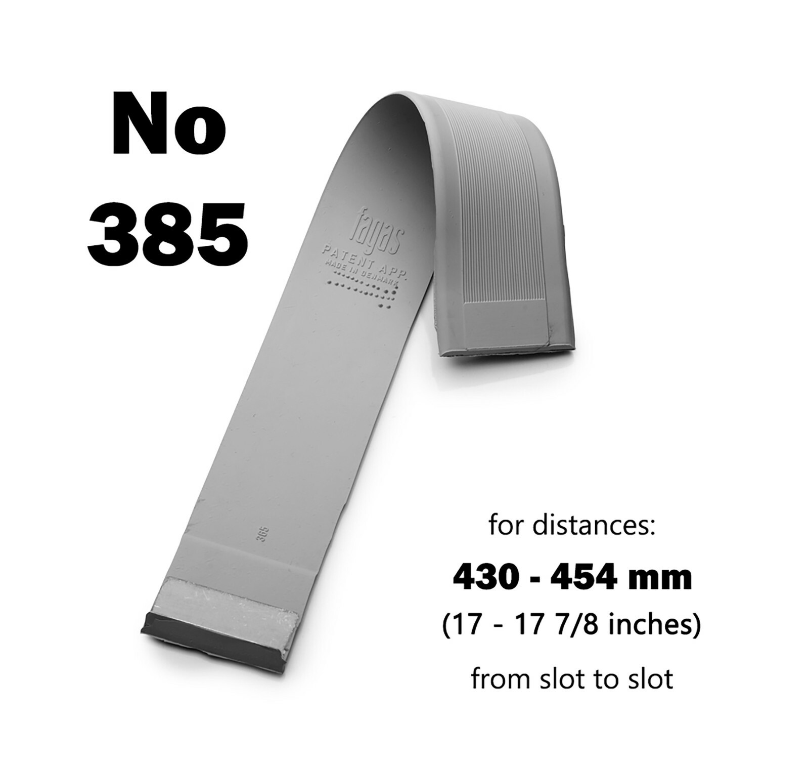 The Original Fagas Strap No 385. Rubber Seat Webbing with Metal Clips. Danish gallery