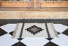 Rugmoda Cotton Ivory & Black Geometric 1.5x2 ft Entryway Doormat Rug gallery