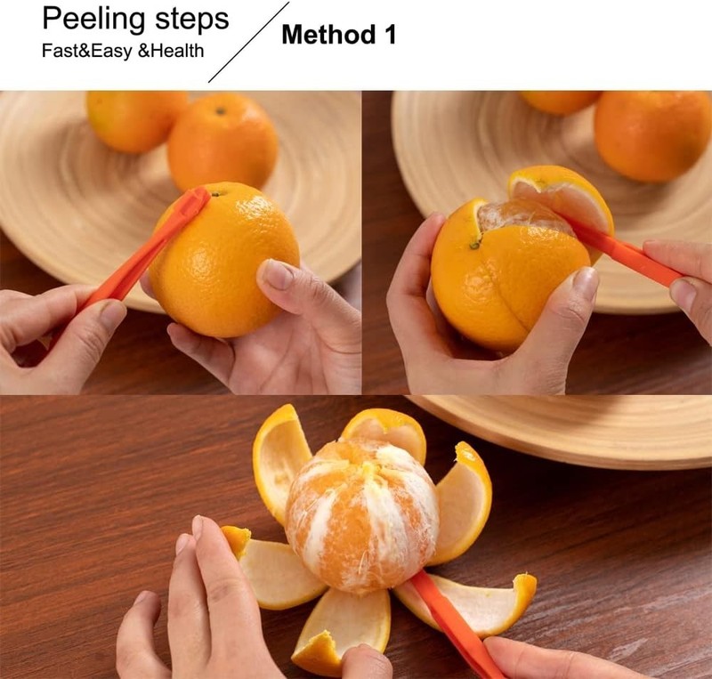 Essential Fruit Peeler Set - Green Orange & Lemon Cutters for Easy Prep gallery