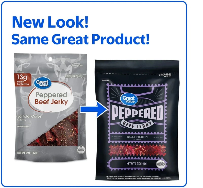 Great Value Peppered Beef Jerky, 5 Oz... gallery