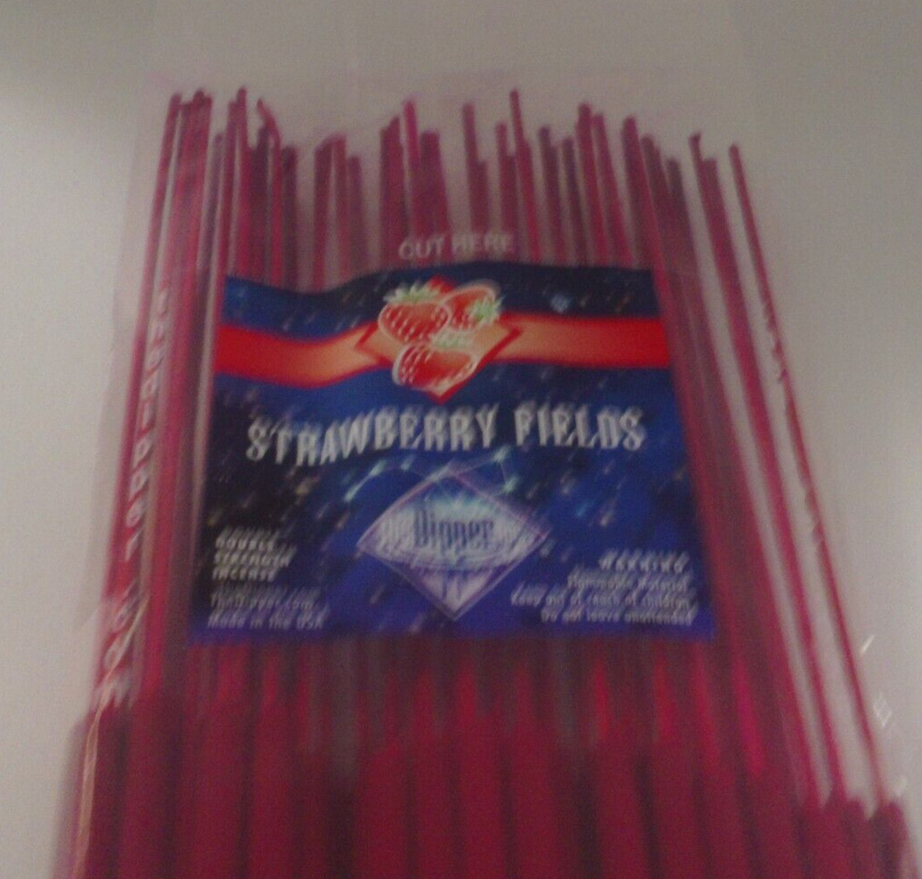 THE DIPPER DOUBLE STRENGTH 19 INCH INCENSE STRAWBERRY FIELDS 25 STICKS 3+ HOURS gallery