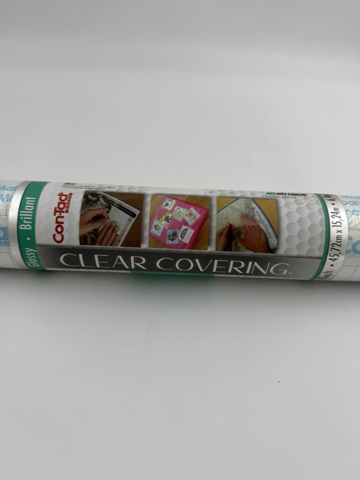 Con-Tact Brand Clear Cover Adhesive Covering Clear 18" x 50 ft Glossy Waterproof gallery