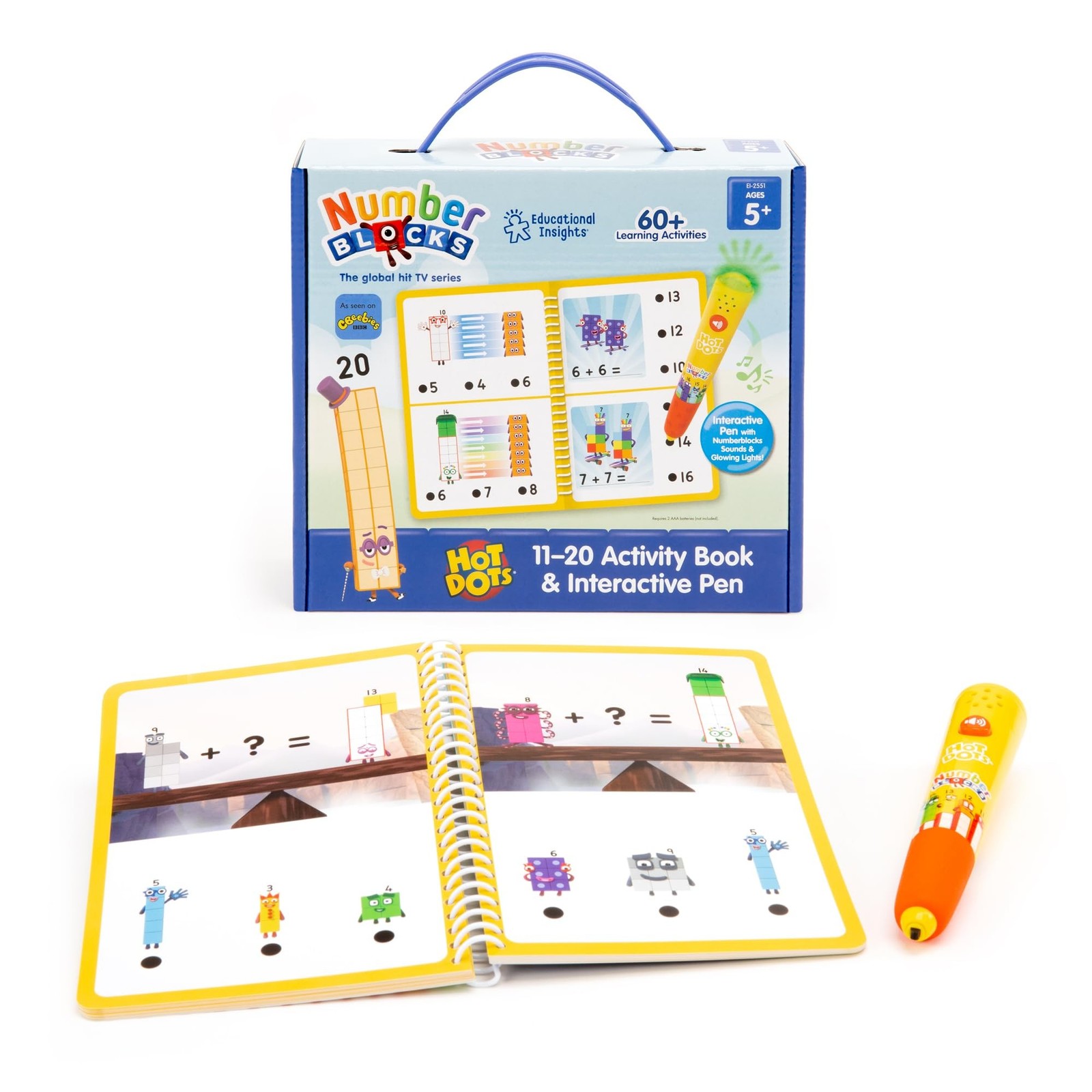 Educational Insights Hot Dots Numberblocks Workbook Numbers 11-20 with Intera... gallery