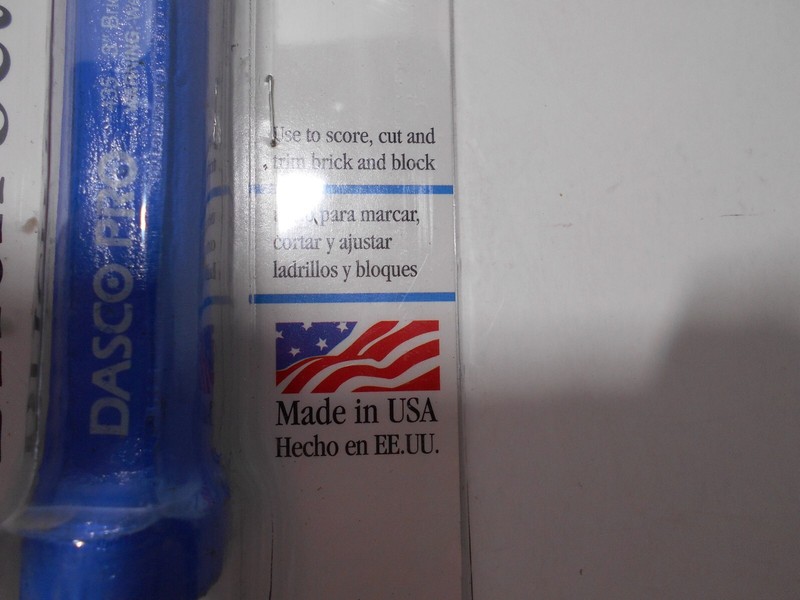NEW Dasco Pro Brick Chisel 3" Cut 8 cm Model 435-0 7 in Length gallery