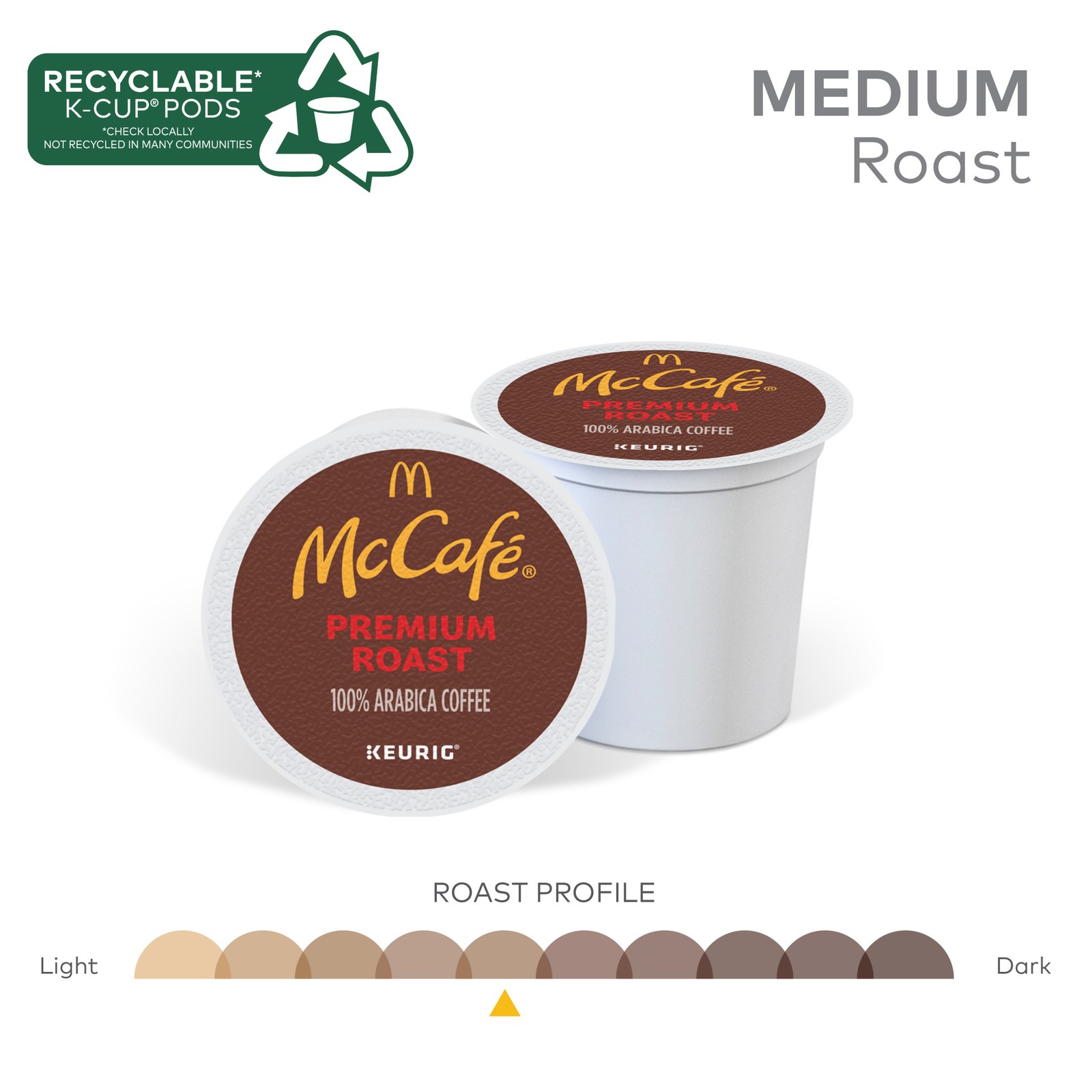 McCafe, Premium Roast Coffee, Keurig Single Serve K-Cup Pods, 96 Count gallery