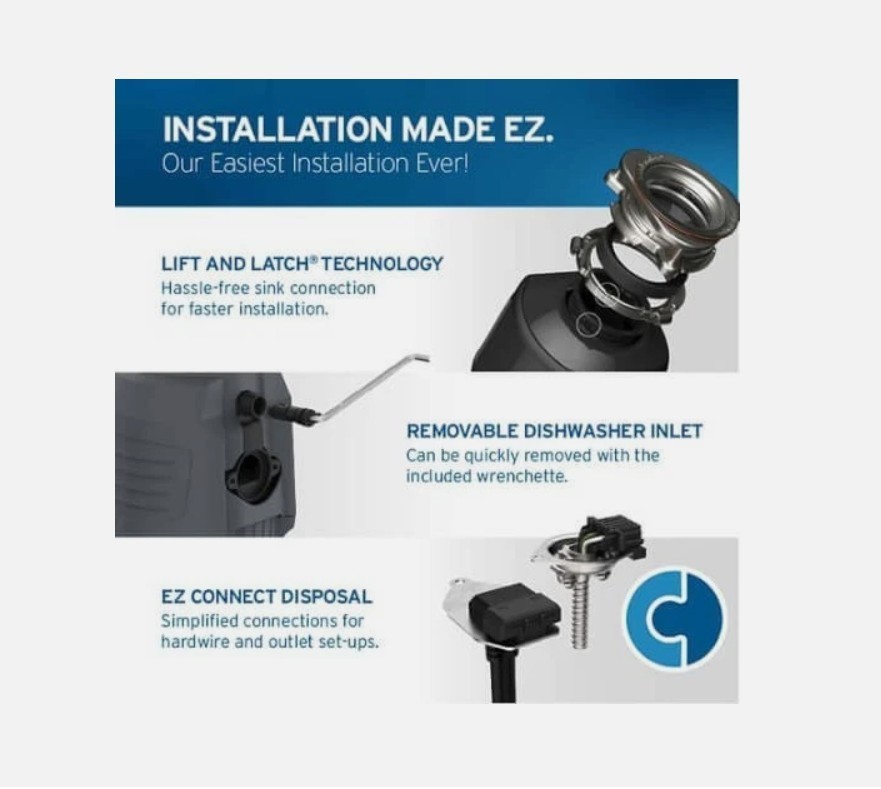 INSINKERATOR 80021-ISE Evolution Series Continuous Feed Garbage Disposal, 3/4 HP gallery