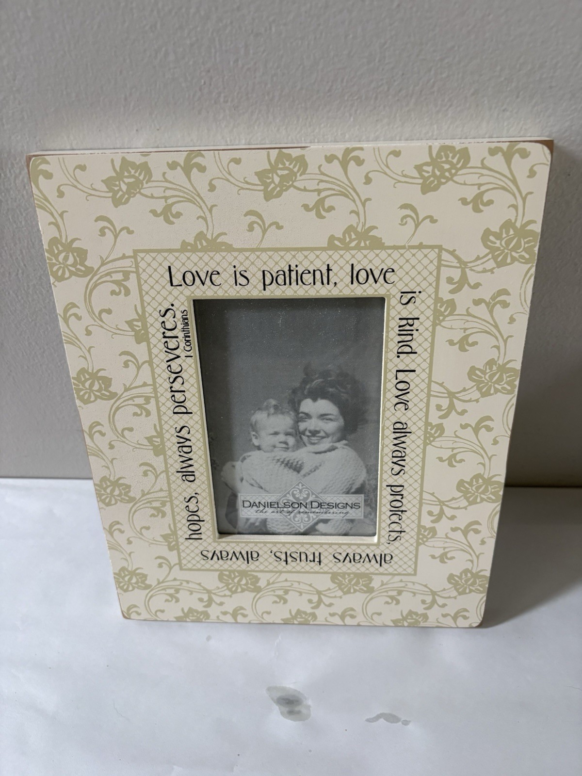 Danielson Designs "Love is Patient" Handcrafted Wooden Photo Frame gallery
