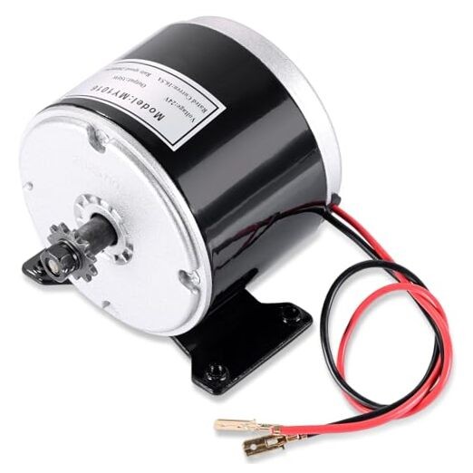 24V 350W Brushed Permanent Magnet DC Motor & PMA Generator, 3000RPM Dual gallery