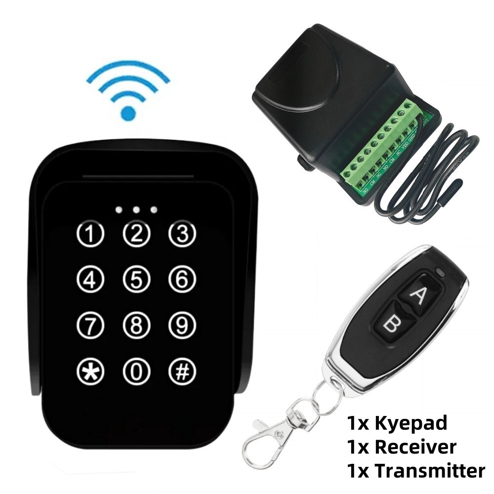 433.92MHz Access password transmitter receiver Wireless Waterproof Keypad Opener gallery