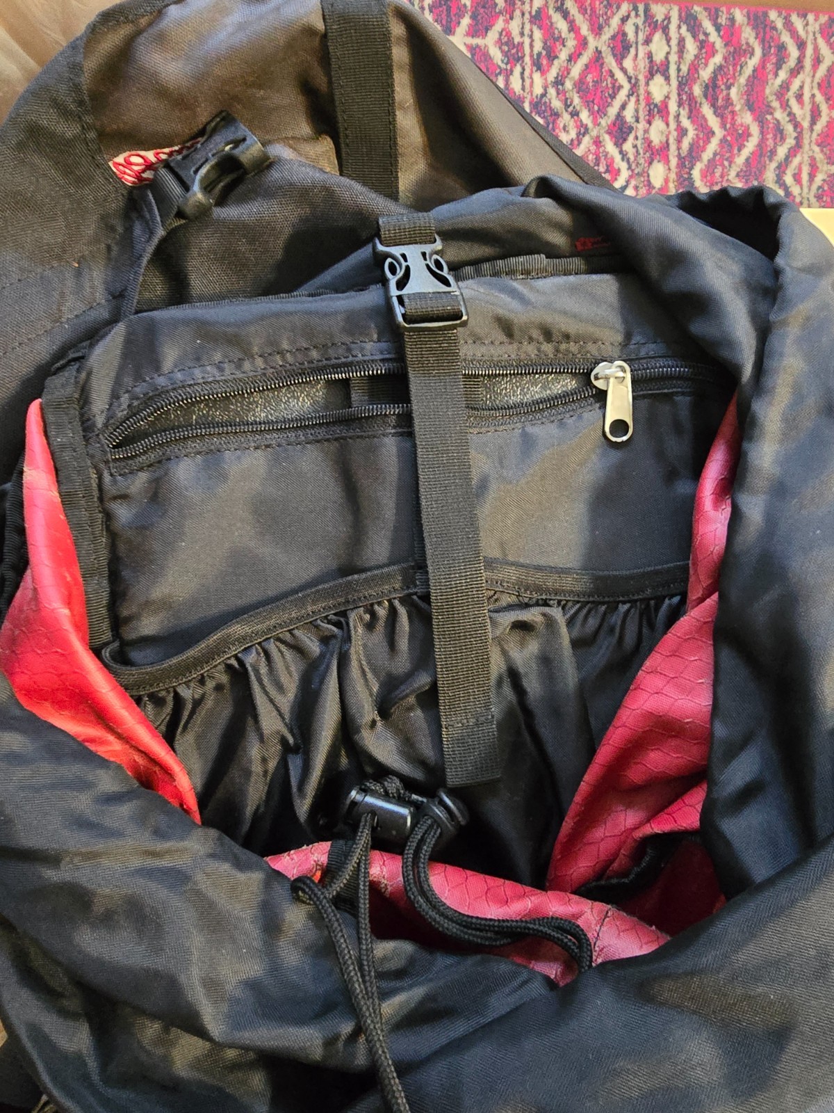 Eddie Bauer Trail Backpack Red and Black 3