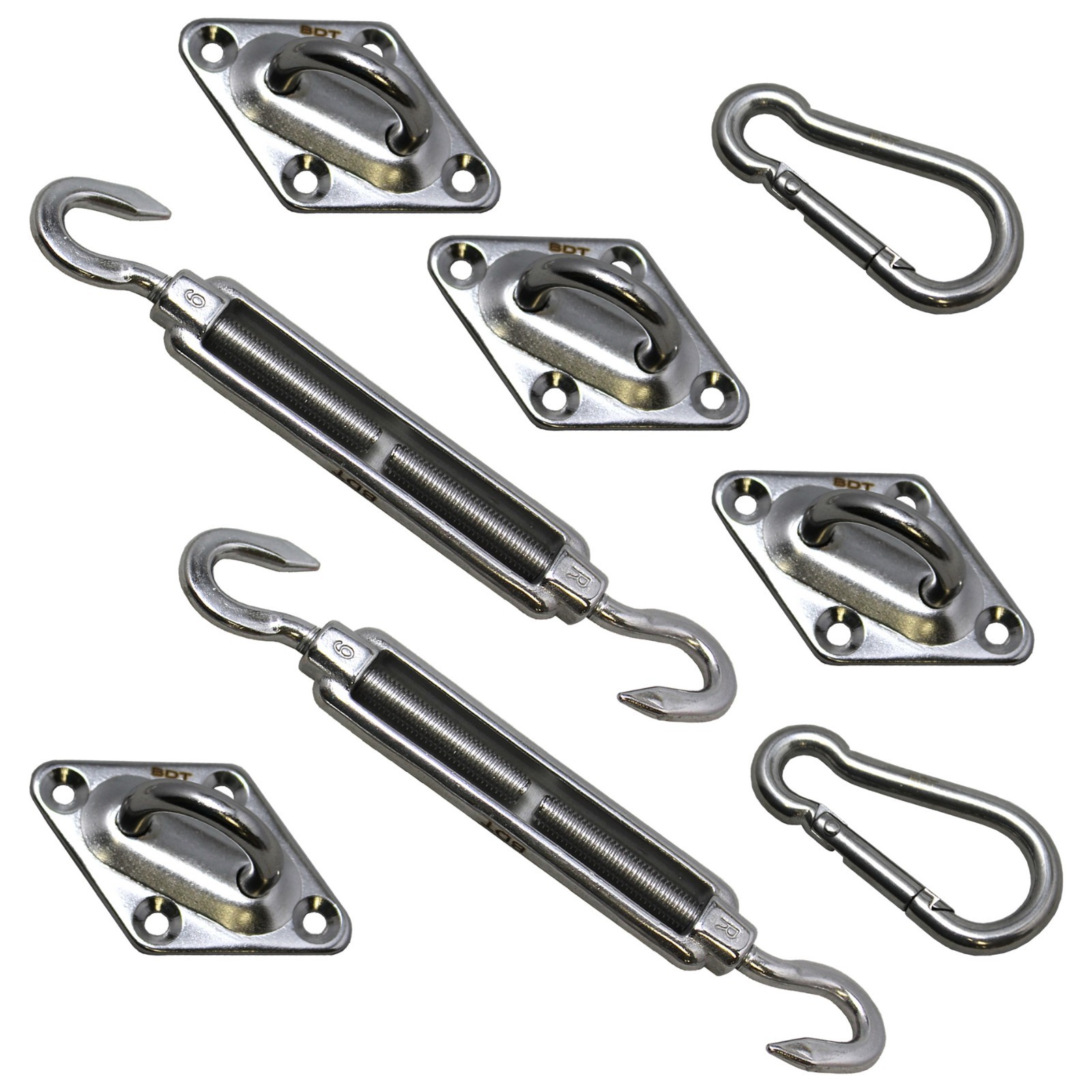 M6 Hardware Installation Kit for Square Rectangle Sun Shade Sail Cover Stainless gallery
