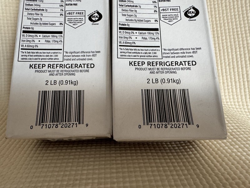 Bongards Premium American Cheese Pasteurized Process 2 Pack (4 lbs) Government gallery