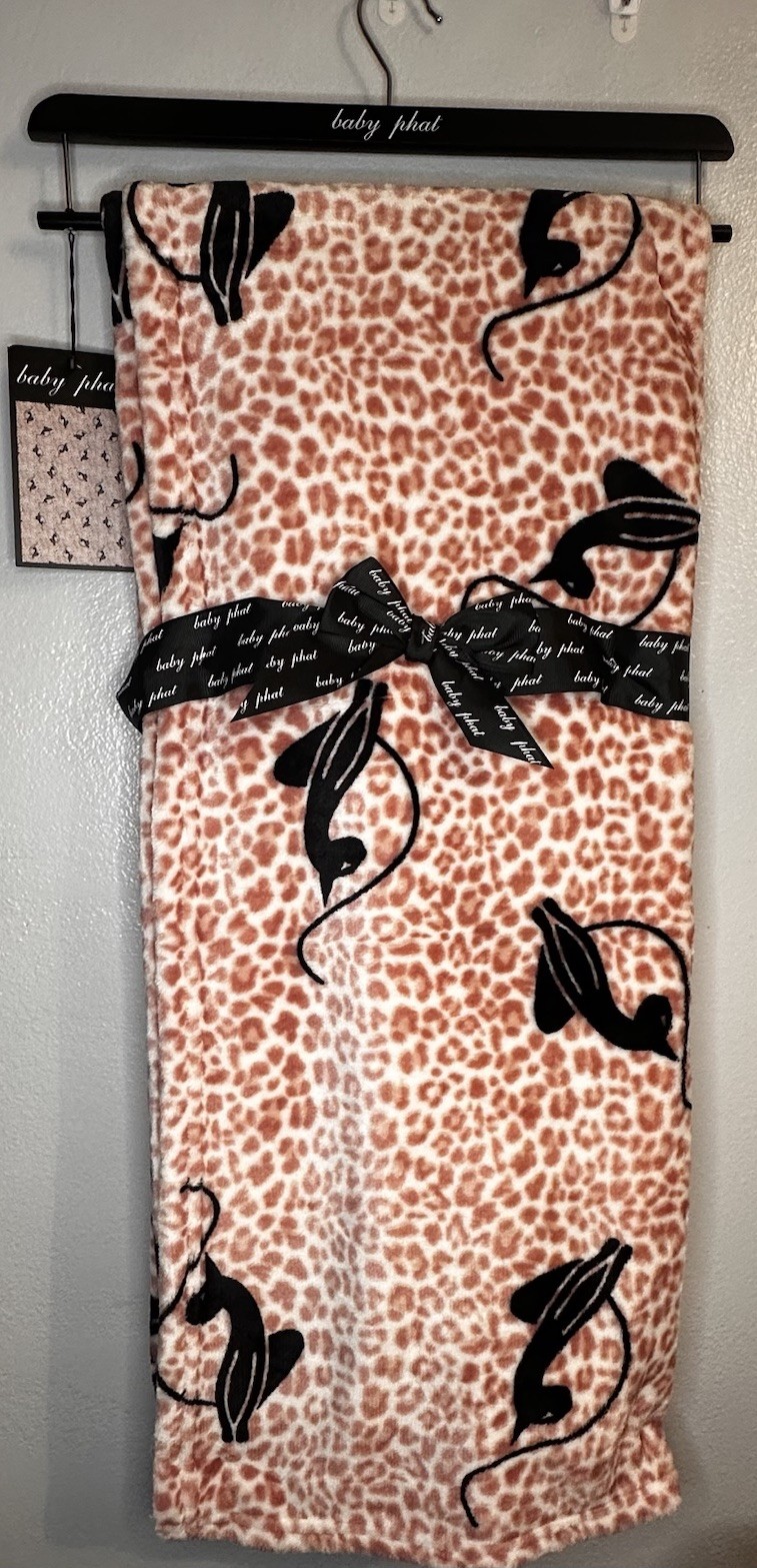 Baby Phat Pink Leopard Print Throw Blanket 50 INX 60 IN (127 CM X 152 CM) gallery