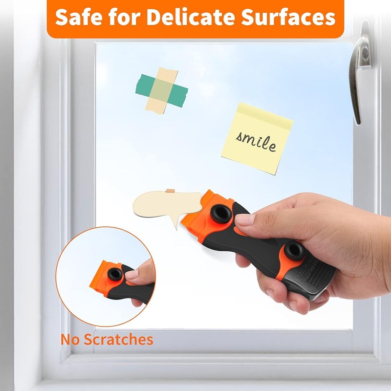 Razor Blade Scraper Tool - Razor Scraper with 40 Metal & Plastic Blades, gallery