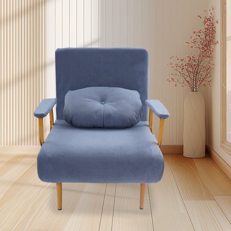 Convertible Sofa Bed Folding Sofa Bed w/ Pillow & 5-Position Adjustable Backrest gallery