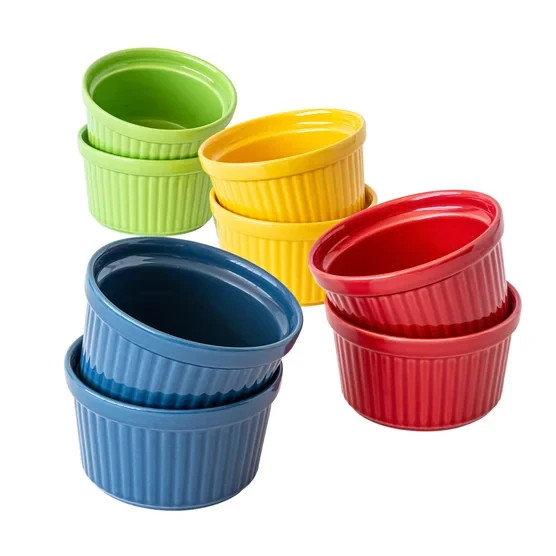 Cook Serve 8-piece Ramekin Set by Overandback 295.7mL (10 fl oz each) gallery
