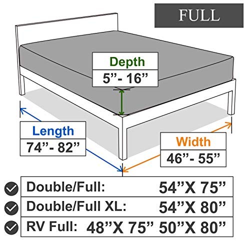 Soft Stretch Full Size Fitted Sheet Only Jersey Knit 4-Way Stretchy Snug Fit No gallery