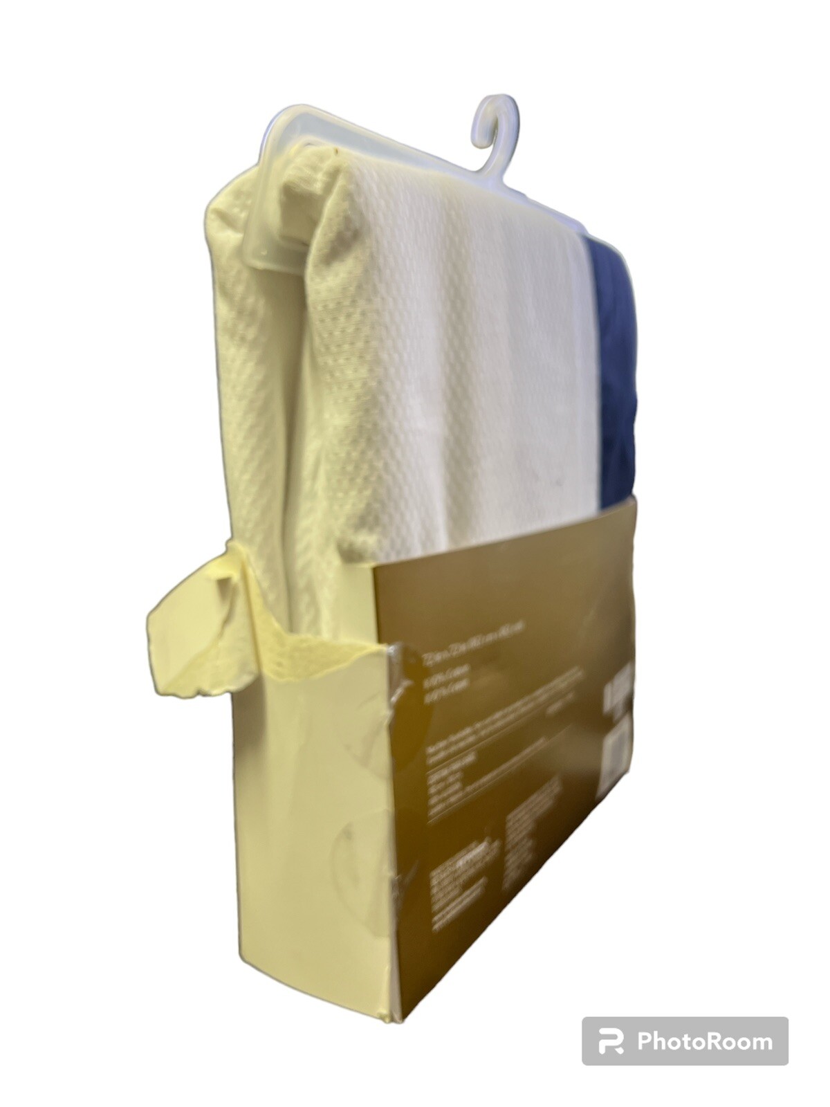 Everhome Emory Hotel Border Shower Curtain 72 in. X 72 in. Maritime Blue (1) gallery