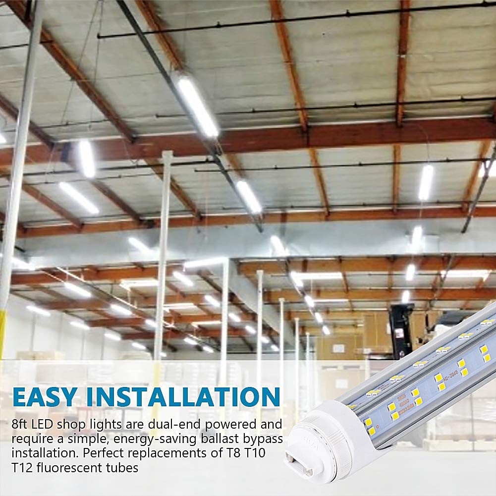 LED Bulb 8FT R17D 5000K Daylight T8 T10 T12 Replacement PCS-R17D Rotate gallery