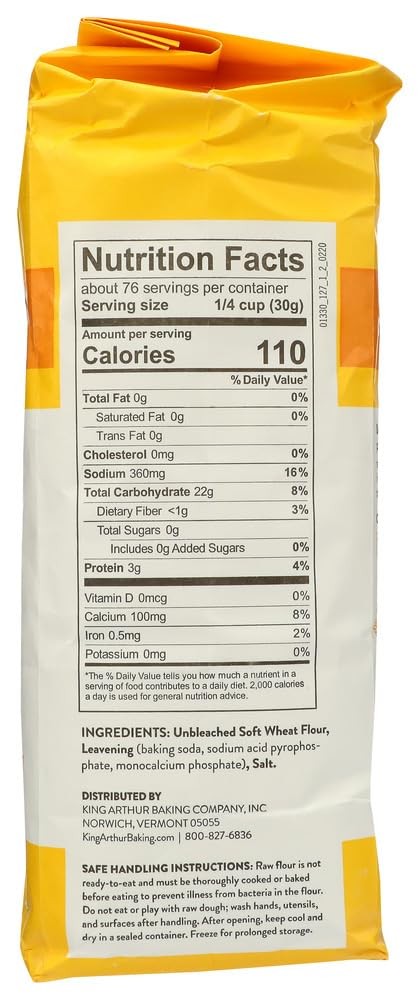 5 Pound Unbleached Self Rising Flour with Non Aluminum Baking Powder 80 Ounce gallery