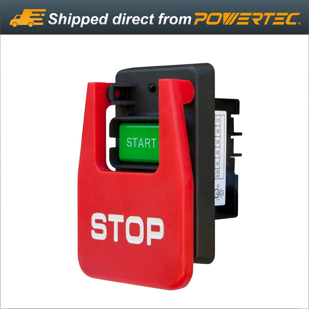 POWERTEC 71007 120 V to 230V Paddle Switch for Power Tools fits Table Saw, ETC gallery